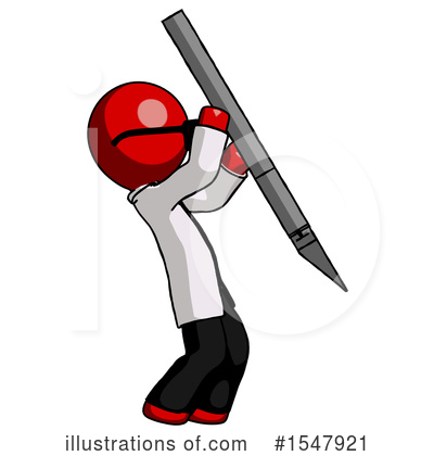 Royalty-Free (RF) Red Design Mascot Clipart Illustration by Leo Blanchette - Stock Sample #1547921