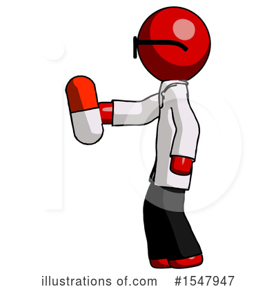 Royalty-Free (RF) Red Design Mascot Clipart Illustration by Leo Blanchette - Stock Sample #1547947