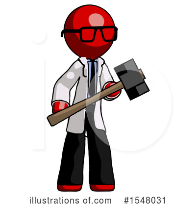 Royalty-Free (RF) Red Design Mascot Clipart Illustration by Leo Blanchette - Stock Sample #1548031
