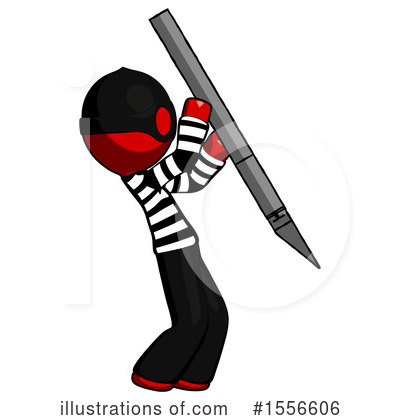 Royalty-Free (RF) Red Design Mascot Clipart Illustration by Leo Blanchette - Stock Sample #1556606
