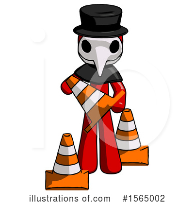 Royalty-Free (RF) Red Design Mascot Clipart Illustration by Leo Blanchette - Stock Sample #1565002