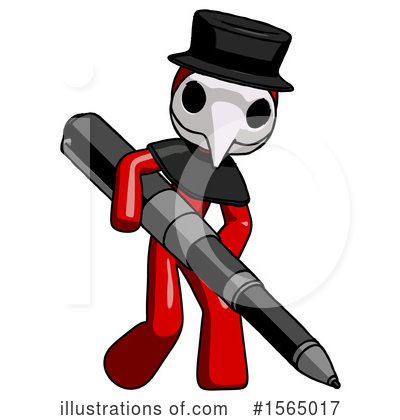 Royalty-Free (RF) Red Design Mascot Clipart Illustration by Leo Blanchette - Stock Sample #1565017