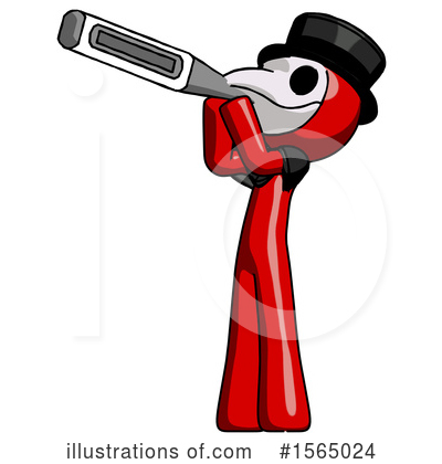 Royalty-Free (RF) Red Design Mascot Clipart Illustration by Leo Blanchette - Stock Sample #1565024