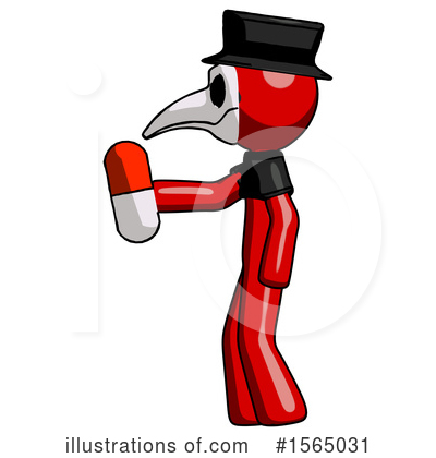 Royalty-Free (RF) Red Design Mascot Clipart Illustration by Leo Blanchette - Stock Sample #1565031
