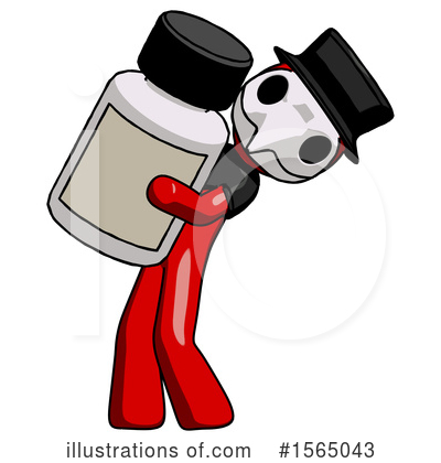 Royalty-Free (RF) Red Design Mascot Clipart Illustration by Leo Blanchette - Stock Sample #1565043