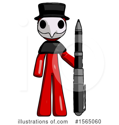 Royalty-Free (RF) Red Design Mascot Clipart Illustration by Leo Blanchette - Stock Sample #1565060