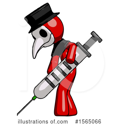 Royalty-Free (RF) Red Design Mascot Clipart Illustration by Leo Blanchette - Stock Sample #1565066