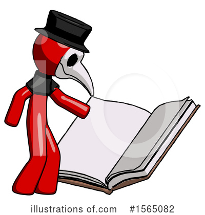 Royalty-Free (RF) Red Design Mascot Clipart Illustration by Leo Blanchette - Stock Sample #1565082