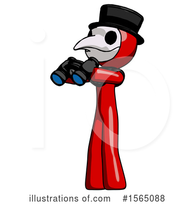 Royalty-Free (RF) Red Design Mascot Clipart Illustration by Leo Blanchette - Stock Sample #1565088