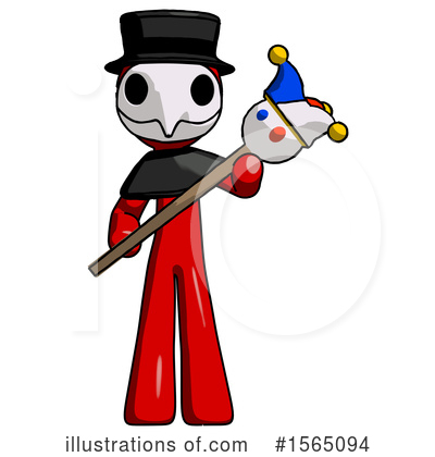 Royalty-Free (RF) Red Design Mascot Clipart Illustration by Leo Blanchette - Stock Sample #1565094