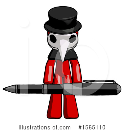 Royalty-Free (RF) Red Design Mascot Clipart Illustration by Leo Blanchette - Stock Sample #1565110