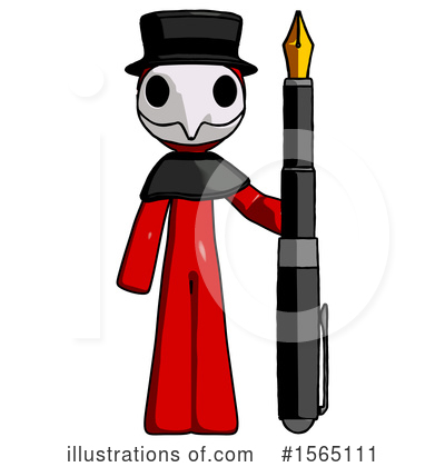 Royalty-Free (RF) Red Design Mascot Clipart Illustration by Leo Blanchette - Stock Sample #1565111