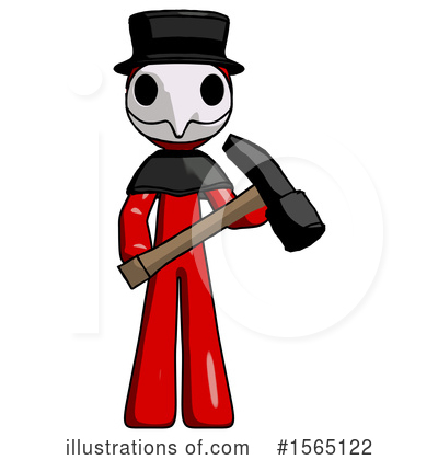 Royalty-Free (RF) Red Design Mascot Clipart Illustration by Leo Blanchette - Stock Sample #1565122