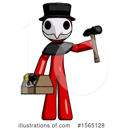 Royalty-Free (RF) Red Design Mascot Clipart Illustration by Leo Blanchette - Stock Sample #1565128