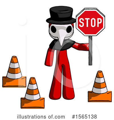 Royalty-Free (RF) Red Design Mascot Clipart Illustration by Leo Blanchette - Stock Sample #1565138