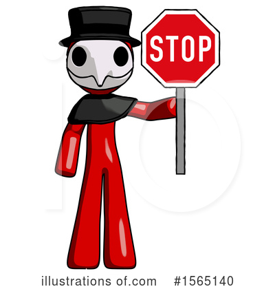 Royalty-Free (RF) Red Design Mascot Clipart Illustration by Leo Blanchette - Stock Sample #1565140