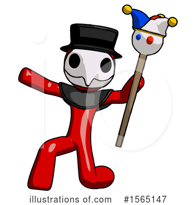Royalty-Free (RF) Red Design Mascot Clipart Illustration by Leo Blanchette - Stock Sample #1565147