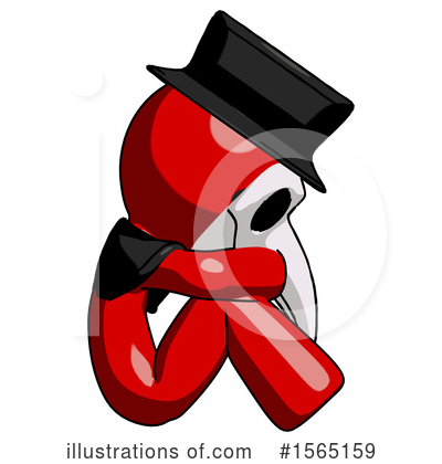 Royalty-Free (RF) Red Design Mascot Clipart Illustration by Leo Blanchette - Stock Sample #1565159