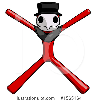 Royalty-Free (RF) Red Design Mascot Clipart Illustration by Leo Blanchette - Stock Sample #1565164