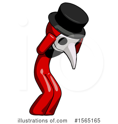 Royalty-Free (RF) Red Design Mascot Clipart Illustration by Leo Blanchette - Stock Sample #1565165