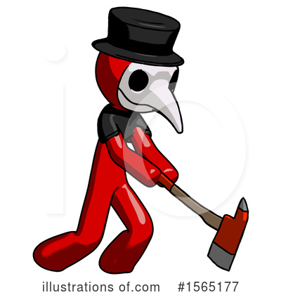 Royalty-Free (RF) Red Design Mascot Clipart Illustration by Leo Blanchette - Stock Sample #1565177
