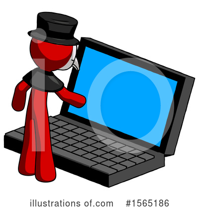 Royalty-Free (RF) Red Design Mascot Clipart Illustration by Leo Blanchette - Stock Sample #1565186