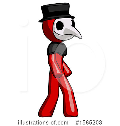 Royalty-Free (RF) Red Design Mascot Clipart Illustration by Leo Blanchette - Stock Sample #1565203