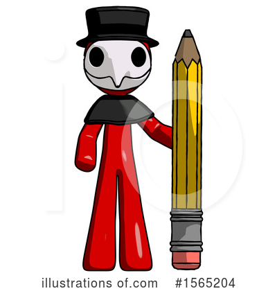 Royalty-Free (RF) Red Design Mascot Clipart Illustration by Leo Blanchette - Stock Sample #1565204