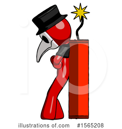 Royalty-Free (RF) Red Design Mascot Clipart Illustration by Leo Blanchette - Stock Sample #1565208
