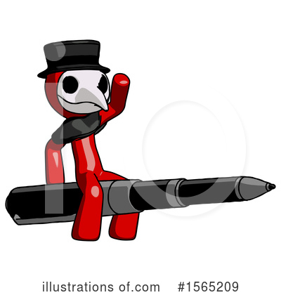 Royalty-Free (RF) Red Design Mascot Clipart Illustration by Leo Blanchette - Stock Sample #1565209