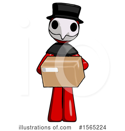 Royalty-Free (RF) Red Design Mascot Clipart Illustration by Leo Blanchette - Stock Sample #1565224