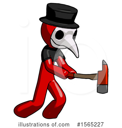 Royalty-Free (RF) Red Design Mascot Clipart Illustration by Leo Blanchette - Stock Sample #1565227