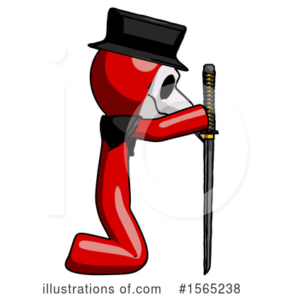 Royalty-Free (RF) Red Design Mascot Clipart Illustration by Leo Blanchette - Stock Sample #1565238
