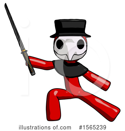 Royalty-Free (RF) Red Design Mascot Clipart Illustration by Leo Blanchette - Stock Sample #1565239