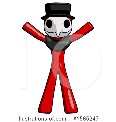 Royalty-Free (RF) Red Design Mascot Clipart Illustration by Leo Blanchette - Stock Sample #1565247