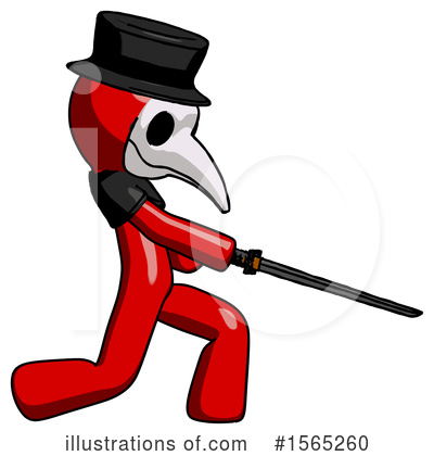 Royalty-Free (RF) Red Design Mascot Clipart Illustration by Leo Blanchette - Stock Sample #1565260