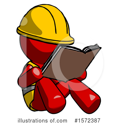 Royalty-Free (RF) Red Design Mascot Clipart Illustration by Leo Blanchette - Stock Sample #1572387