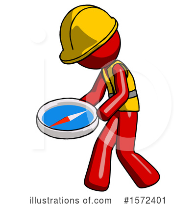 Royalty-Free (RF) Red Design Mascot Clipart Illustration by Leo Blanchette - Stock Sample #1572401