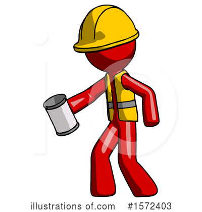 Royalty-Free (RF) Red Design Mascot Clipart Illustration by Leo Blanchette - Stock Sample #1572403