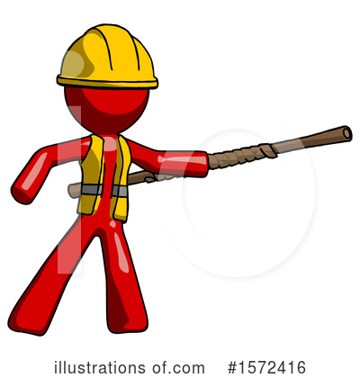 Royalty-Free (RF) Red Design Mascot Clipart Illustration by Leo Blanchette - Stock Sample #1572416