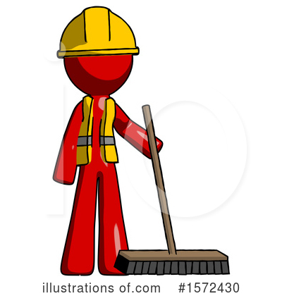Royalty-Free (RF) Red Design Mascot Clipart Illustration by Leo Blanchette - Stock Sample #1572430