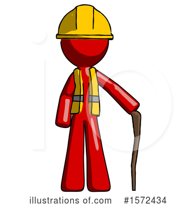 Royalty-Free (RF) Red Design Mascot Clipart Illustration by Leo Blanchette - Stock Sample #1572434