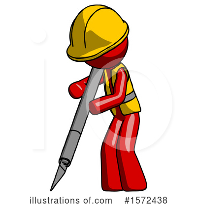 Royalty-Free (RF) Red Design Mascot Clipart Illustration by Leo Blanchette - Stock Sample #1572438