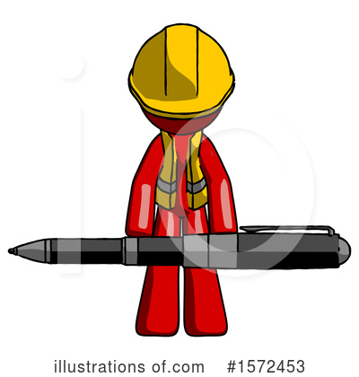 Royalty-Free (RF) Red Design Mascot Clipart Illustration by Leo Blanchette - Stock Sample #1572453