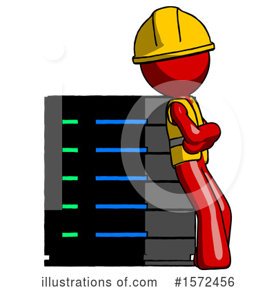 Royalty-Free (RF) Red Design Mascot Clipart Illustration by Leo Blanchette - Stock Sample #1572456