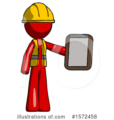Royalty-Free (RF) Red Design Mascot Clipart Illustration by Leo Blanchette - Stock Sample #1572458