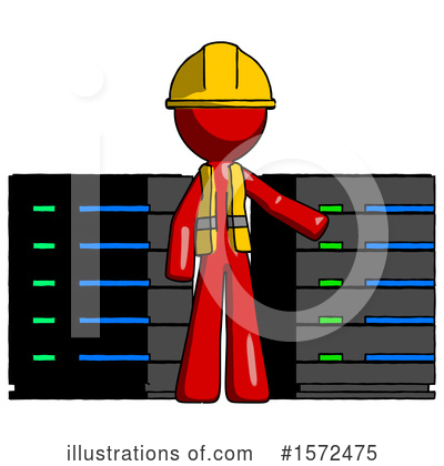 Royalty-Free (RF) Red Design Mascot Clipart Illustration by Leo Blanchette - Stock Sample #1572475