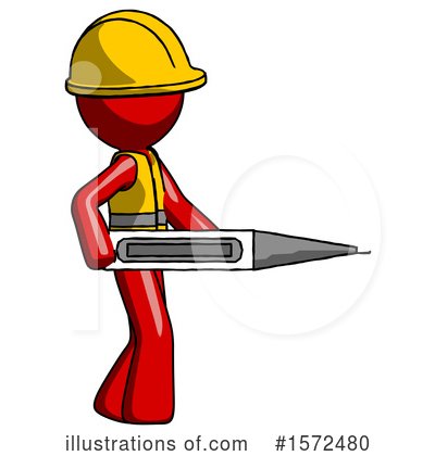 Royalty-Free (RF) Red Design Mascot Clipart Illustration by Leo Blanchette - Stock Sample #1572480