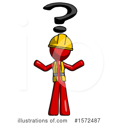 Royalty-Free (RF) Red Design Mascot Clipart Illustration by Leo Blanchette - Stock Sample #1572487