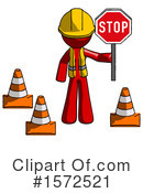 Red Design Mascot Clipart #1572521 by Leo Blanchette